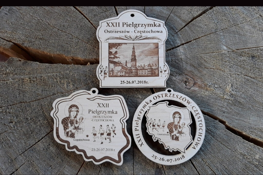 XXII Pielgrzymka Biegowa – Ostrzeszów – Częstochowa – propozycja drewnianych medali dla Biegaczy XXII Pielgrzymka Biegowa – Ostrzeszów – Częstochowa – propozycja drewnianych medali dla Biegaczy