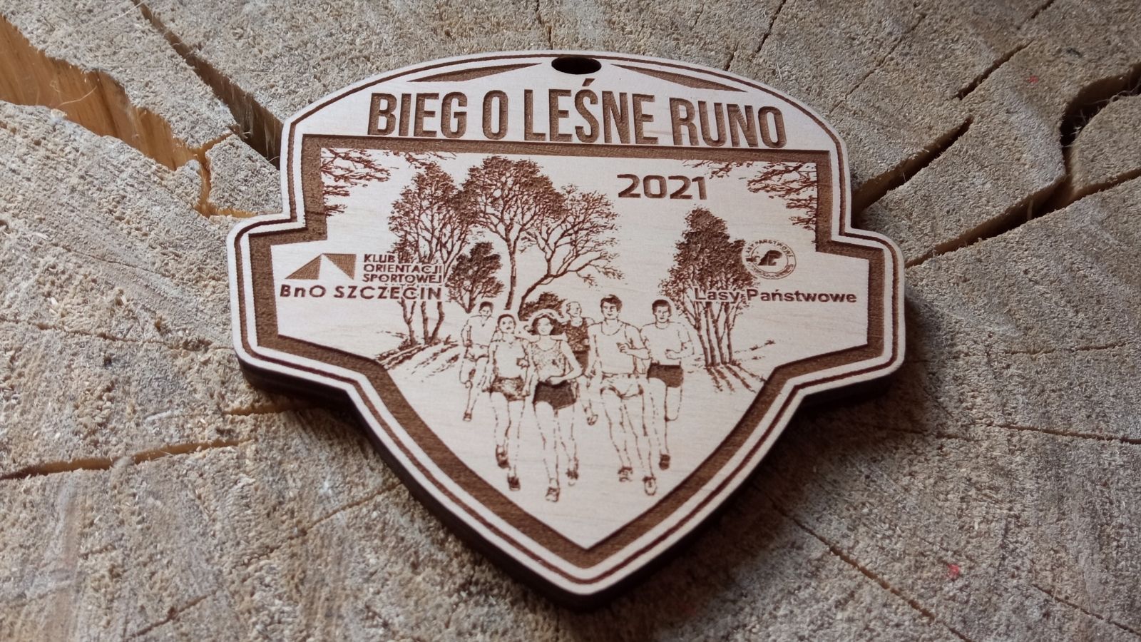 Bieg o Leśne Runo – drewniany leśny medal