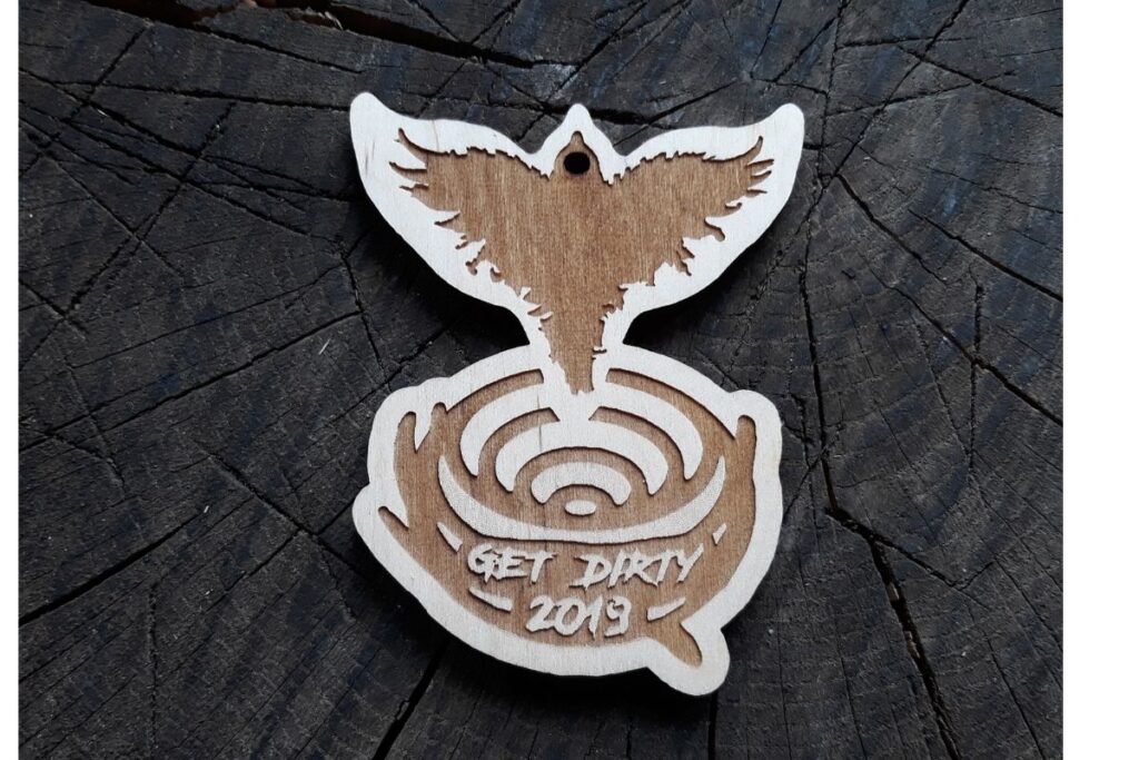 Get Dirty 2019. drewniany medal Get Dirty 2019. drewniany medal
