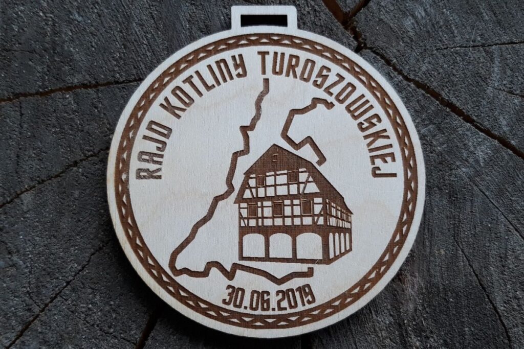 Rajd Kotliny Turoszowskiej – drewniany medal