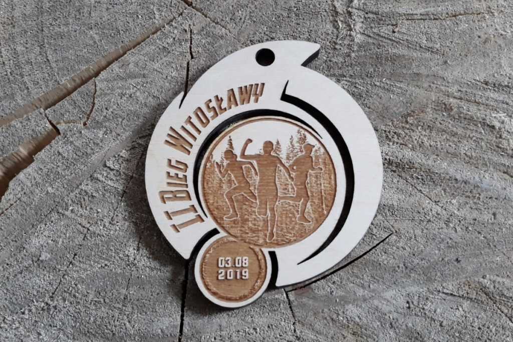 II Bieg Witosławy – drewniany medal II Bieg Witosławy – drewniany medal