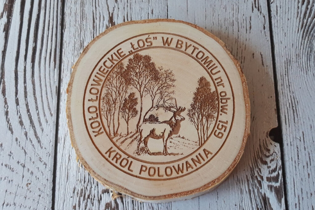 Król Polowania – medal na plastrze brzozy Król Polowania – medal na plastrze brzozy