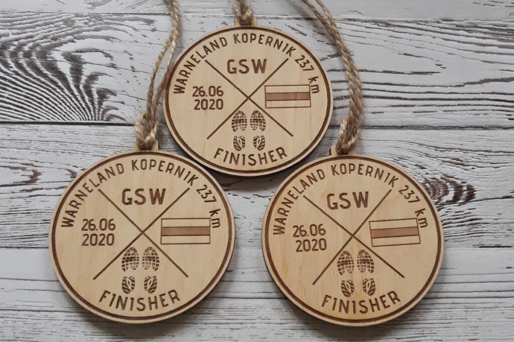 Medal dla zwycięzcy Warneland Kopernik 237 km Medal dla zwycięzcy Warneland Kopernik 237 km