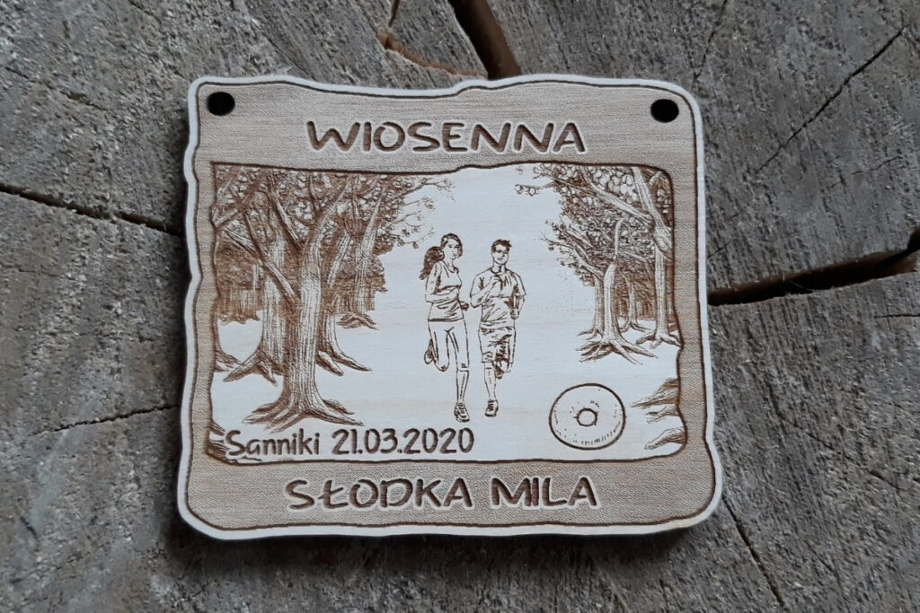 Wiosenna Słodka Mila – czyli medal w stylu leśnym z pączkiem Wiosenna Słodka Mila – czyli medal w stylu leśnym z pączkiem